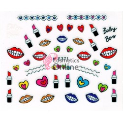 Stickere 3D pentru unghii cod E371